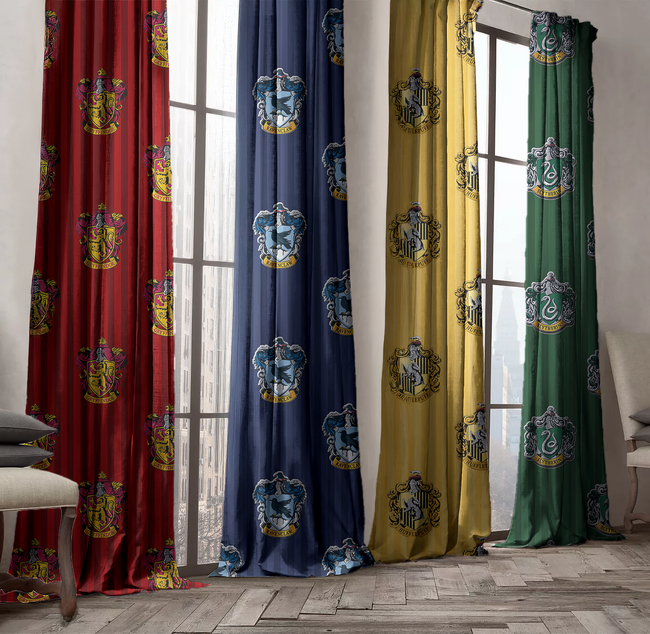 Harry Potter Ravenclaw House Curtains | Kids Room Decor | Organic Cotton