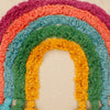 Rainbow Cushion Cover | Cotton | Tufted Tassels | Colorful Boho Decor | 40x40cm-4