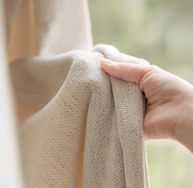 Artisan Weave Thick & Heavy GOTS Organic Cotton Curtains | 14 Colours | Standard/Made to Measure | Blackout/Light Filtering