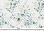 Eucalyptus Leaf Linen Valance Curtain - Botanical Window Valance - Rod Pocket Style-3