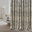 Textured Luxury Abstract Jacquard Cotton Curtains - Light Filtering or Blackout Window Drapes