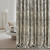 Textured Luxury Abstract Jacquard Cotton Curtains - Light Filtering or Blackout Window Drapes