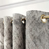 Textured Luxury Abstract Jacquard Cotton Curtains - Light Filtering or Blackout Window Drapes