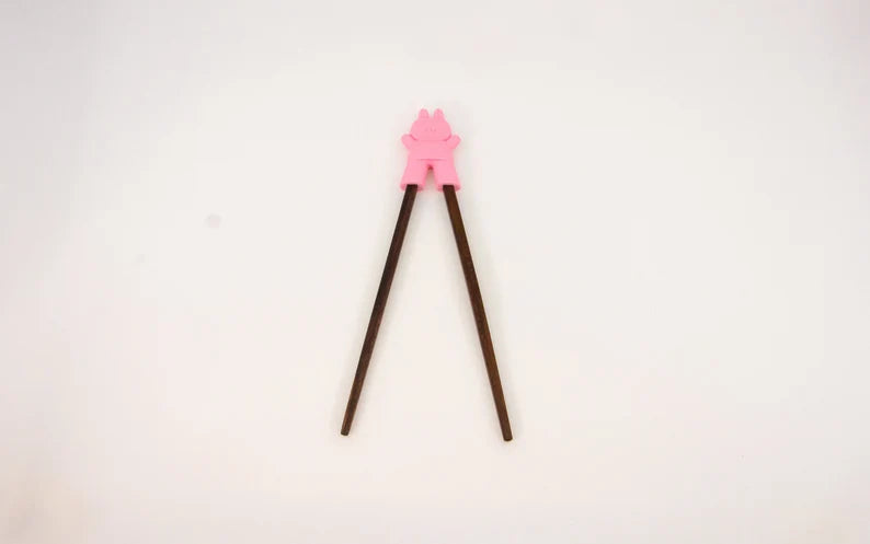 Simpo Kids Chopsticks with Cute Little Animal Helper