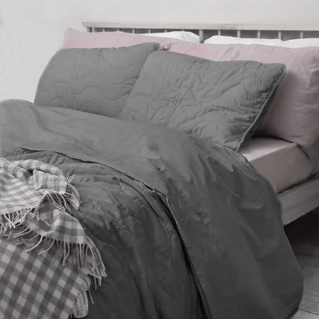 Piglet stitch - Linen Cotton Quilt Sets-0