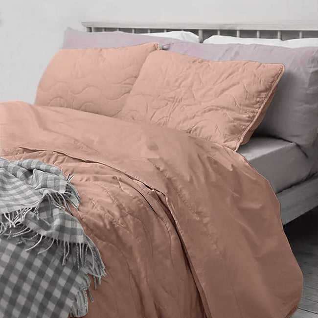 Piglet stitch - Linen Cotton Quilt Sets-6