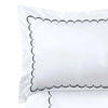 Scallops - Linen Cotton Embroidered Edge Duvet Cover Sets-1