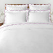 Waves - Pure Linen Embroidered Edge Duvet Cover Sets-5