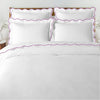 Waves - Pure Linen Embroidered Edge Duvet Cover Sets-5