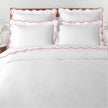 Waves - Linen Cotton Embroidered Edge Duvet Cover Sets-0
