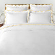 Waves - Pure Linen Embroidered Edge Duvet Cover Sets-2