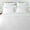 Waves - Linen Cotton Embroidered Edge Duvet Cover Sets-6