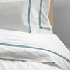 Tracks - Linen Cotton Embroidered Edge Duvet Cover Sets-0