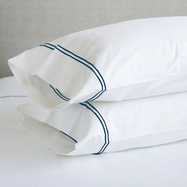 Tracks - Pure Linen Embroidered Edge Duvet Cover Sets-1