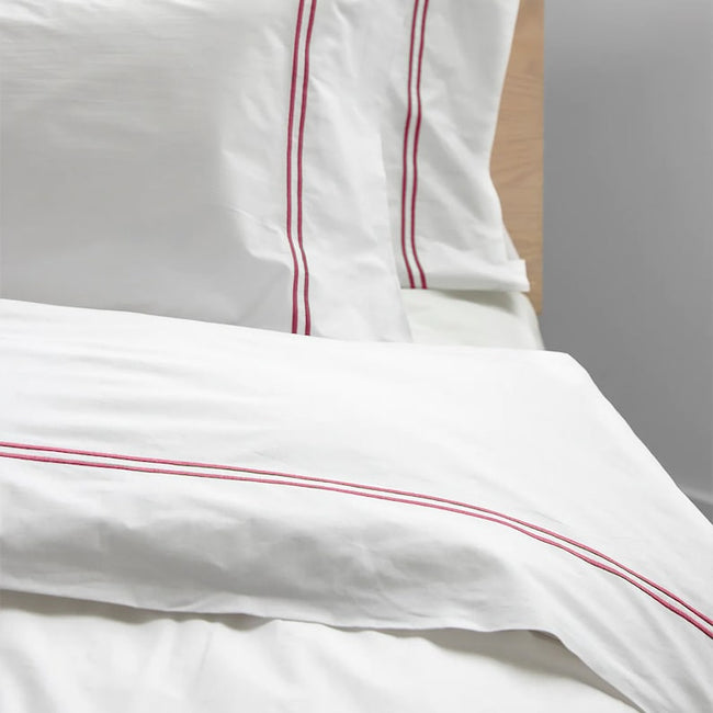 Tracks - Pure Linen Embroidered Edge Duvet Cover Sets-5