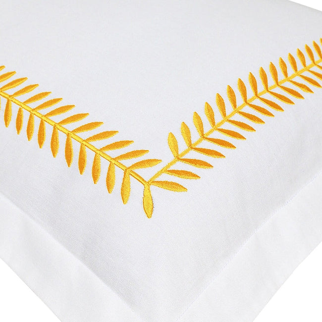 Ash Tree - Pure Linen Embroidered Edge Duvet Cover Sets-1