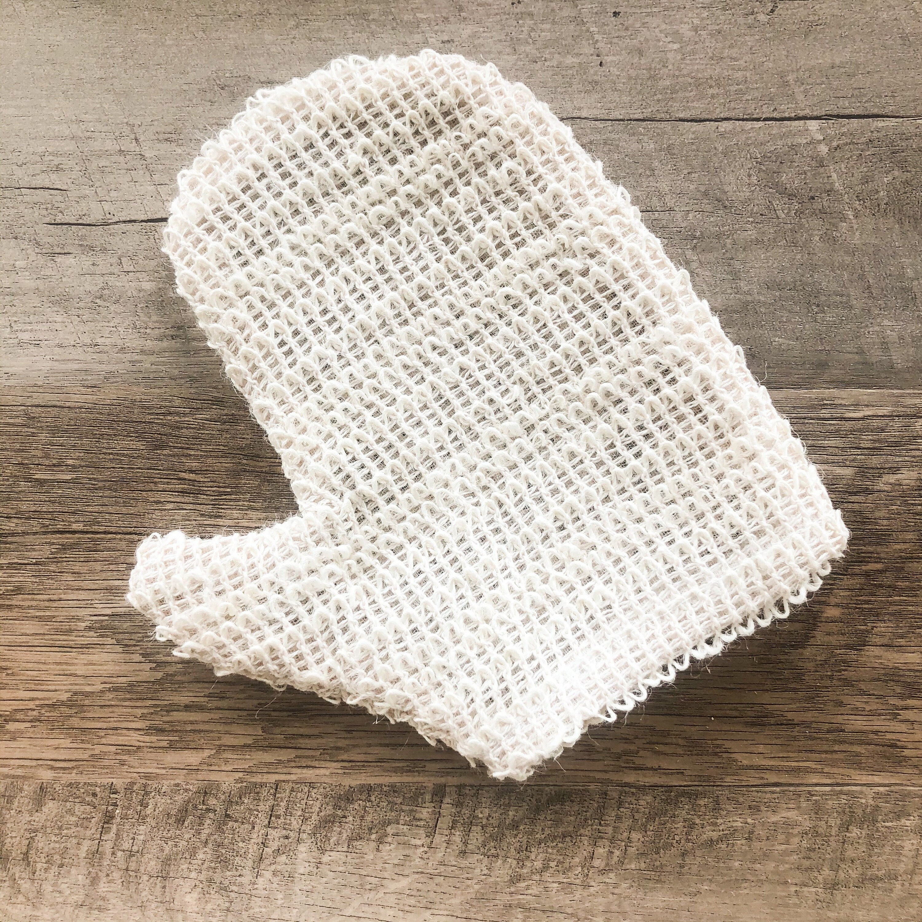 Natural Sisal Bath Mitt - Zero Waste Organic Exfoliating Bath Glove - Plastic Free Sustainable Shower-2