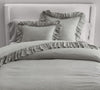 Light Grey - 100% Pure Linen | Linen Cotton Mix | 3 Piece Ruffle Duvet Cover Set | Handmade | Pre-washed | Soft-0
