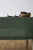 Moss Green Tablecloth | Pure Linen | Linen Cotton Mix | Soft | Handmade | Customisable Sizes | Customisable Shapes-1