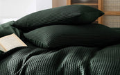 Waffle Weave Pure Linen Duvet Cover Sets-2