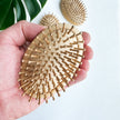 Natural Plastic Free Bamboo Hair & Beard Brush - Eco Friendly Biodegradable Detangling Bamboo Travel Brush - Zero Waste Bamboo Handheld Brush