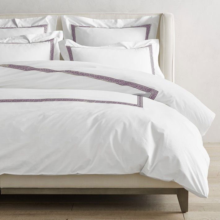 Maze - Pure Linen Embroidered Edge Duvet Cover Sets-0