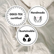 Raw Edged Mustard - 100% Pure Linen | Linen Cotton Mix | 3 Piece Duvet Cover Set | 4 Piece Sheet Set | Handmade | Pre-washed | Soft-4