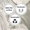 Raw Edged Mustard - 100% Pure Linen | Linen Cotton Mix | 3 Piece Duvet Cover Set | 4 Piece Sheet Set | Handmade | Pre-washed | Soft-4