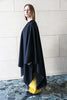 Midi recycled wool cape