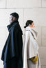 Black or white recycled wool scarf-1