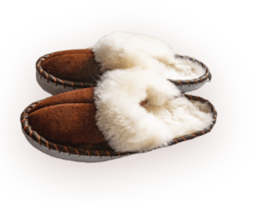 Adult Natural Sheepskin Mules - Brown-0