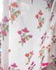 White & Pink Hand Block Printed Linen Curtains | Bougainvillea Design