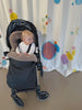 Black Natural Sheepskin Stroller Sleeping Bag-0
