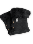 Black Natural Lambskin Stroller Hand Muffs-2