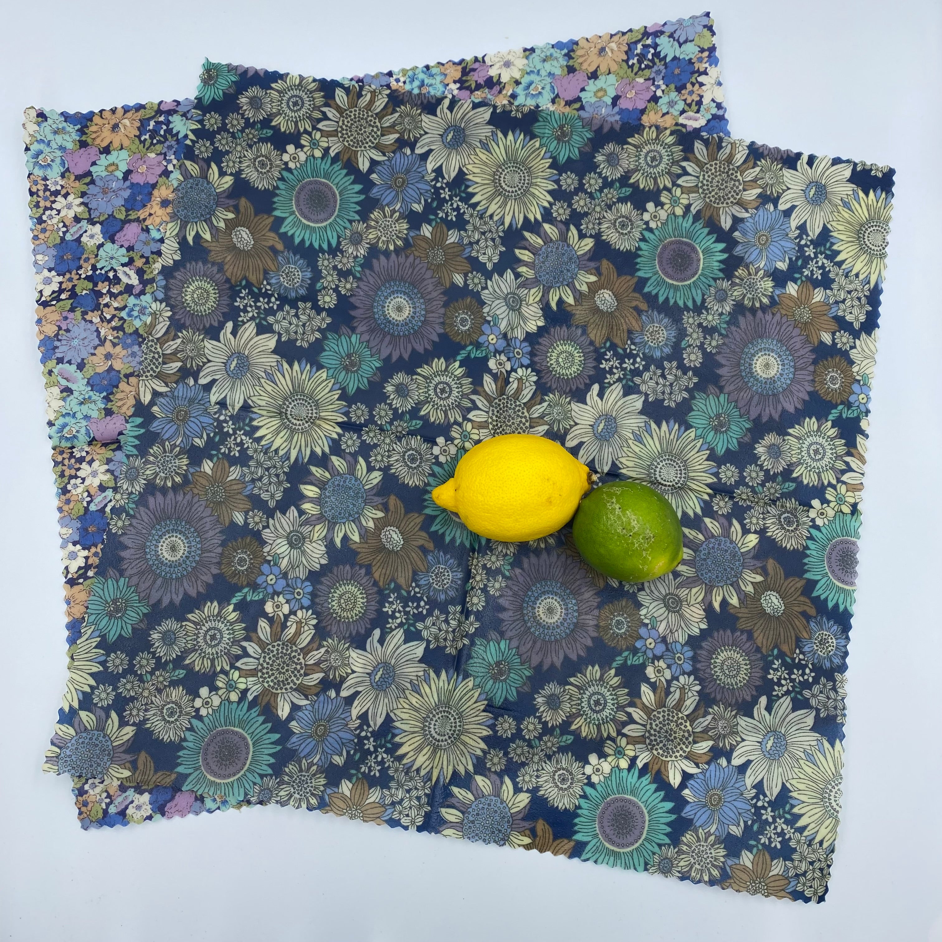 Blue Sunflower- Eco Friendly Beeswax Wrap