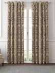 Linen Damask Curtains | Blackout Lining | Eyelet & More | Single or Pair