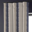 Flambe Navy Stripe Organic Linen Blackout Curtains - UK Bedroom Window Drapes - Standard & Made to Measure