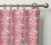 Unicorn Curtains - Kids Bedroom Organic Cotton Blackout Rainbow - Custom Size Window Panels Nursery