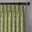 Botanical Print Pure Linen Curtains | Pinch Pleats & Euro Pleats | Standard & Custom Sizes | Light Filtering & Blackout