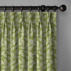 Botanical Print Pure Linen Curtains | Pinch Pleats & Euro Pleats | Standard & Custom Sizes | Light Filtering & Blackout