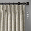 Botanical Print Pure Linen Curtains | Pinch Pleats & Euro Pleats | Standard & Custom Sizes | Light Filtering & Blackout