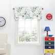 Eucalyptus Leaf Linen Valance Curtain - Botanical Window Valance - Rod Pocket Style-2