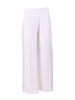 White 'Donna' Italian Silk Palazzo Pants-0