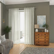 Ivory Linen Sheer Curtains - Triple Pinch Pleat - Standard Sizes & Made to Measure