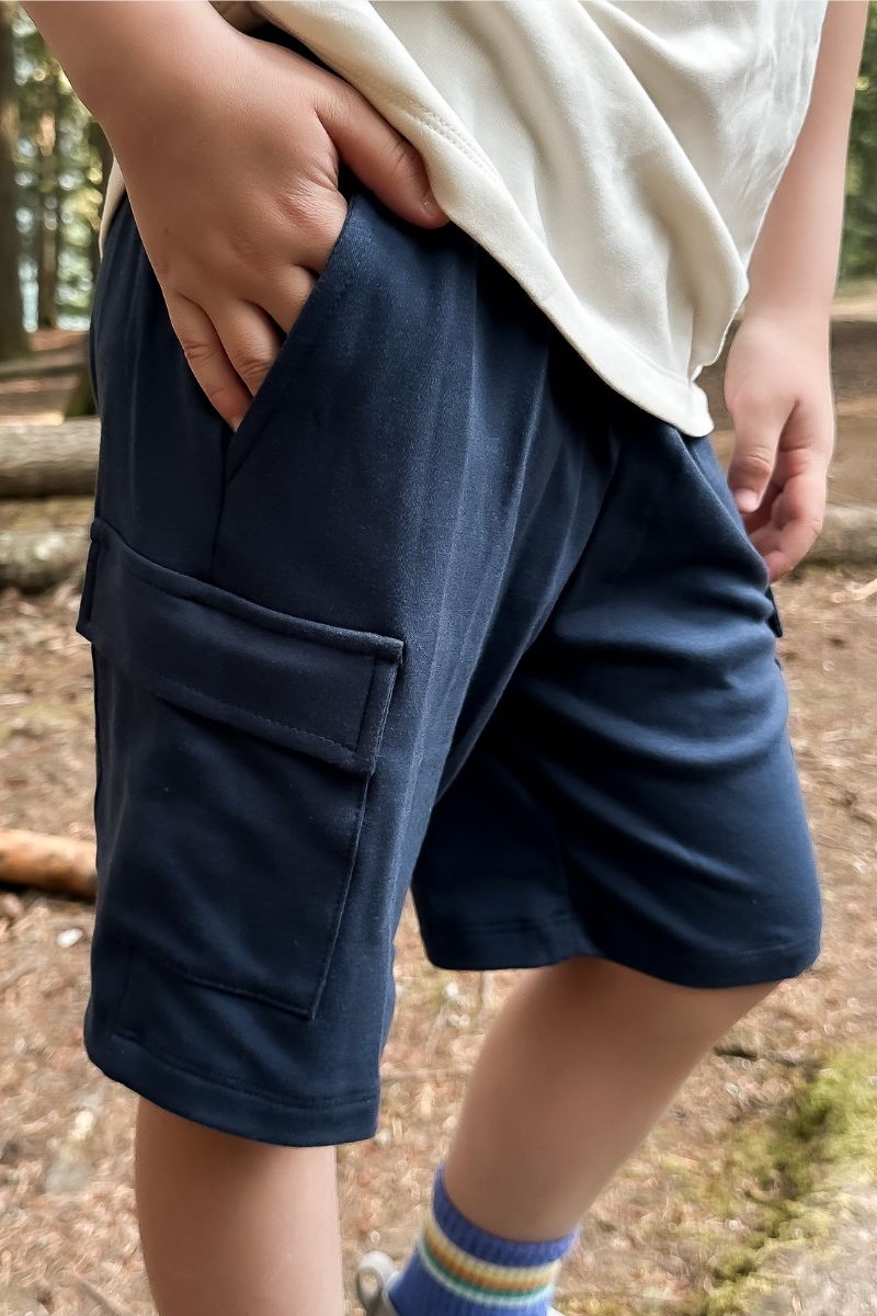 Kids Bamboo Cargo Shorts