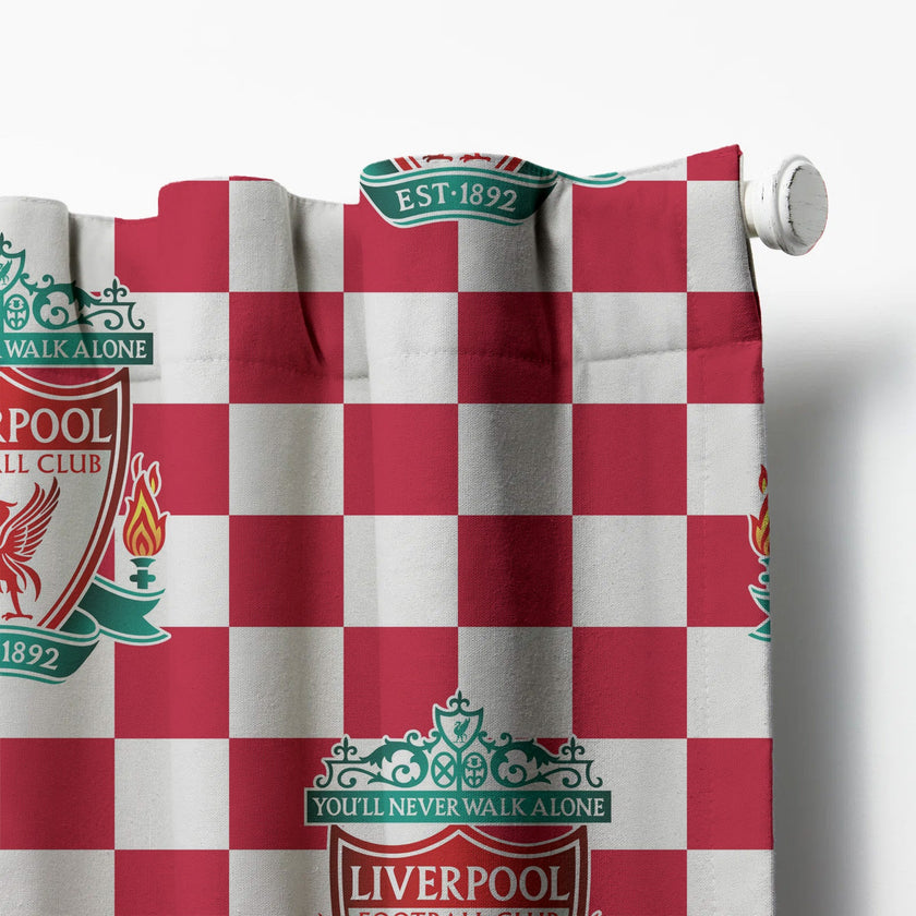 Liverpool FC Curtains UK | Blackout/Light Filtering | Eyelets/Tabs/Pockets/Hooks | 91-457cm (36-180