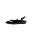 Low Platform Ankle Strap Leather Sandals-0
