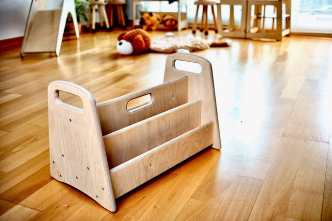 Montessori Wood Bookshelf / Medium Size
