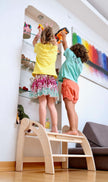 Twins Montessori Kitchen Stool - Wooden Step Stool for Kids