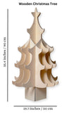 Montessori Wooden Christmas Tree & Felt Ornaments Set